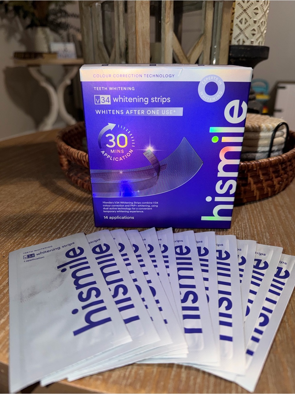 hismile V34 Teeth Whitening Strips - 12pk! RV:$30